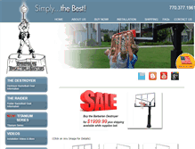 Tablet Screenshot of barbarianbasketballsystems.com